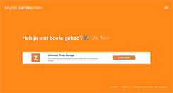 Desktop Screenshot of boeteberekenen.nl