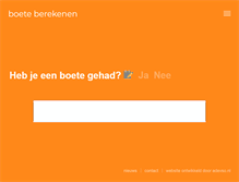 Tablet Screenshot of boeteberekenen.nl